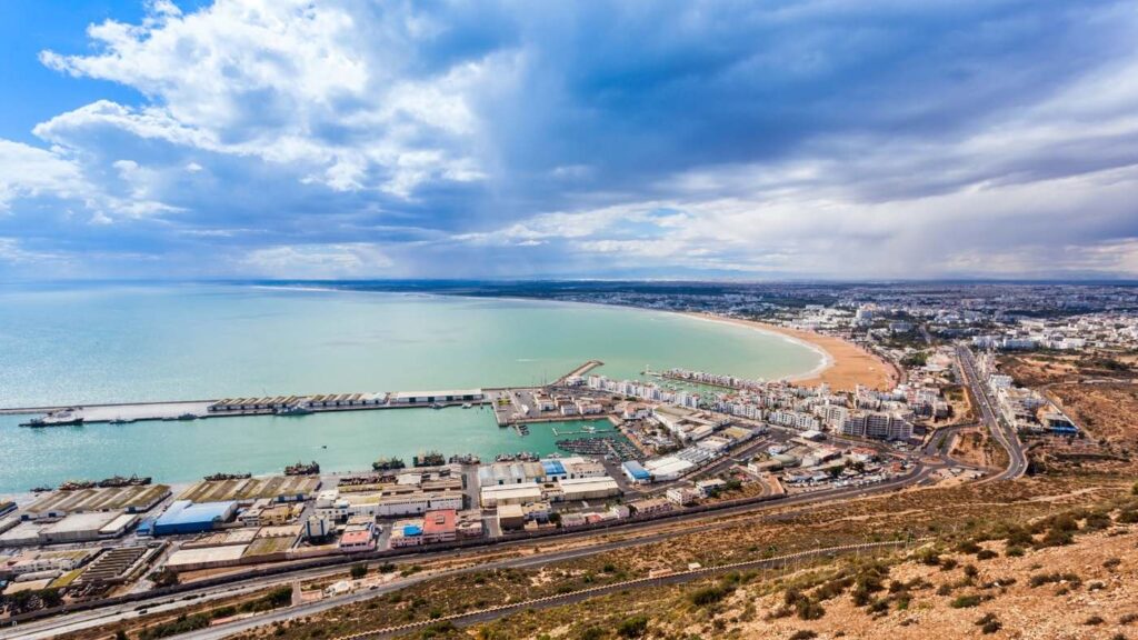 View from Agadir Oufella Kasbah overlooking the city
