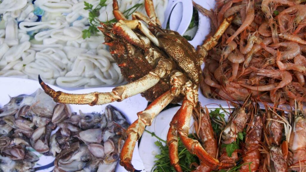 Fresh seafood at Essaouira