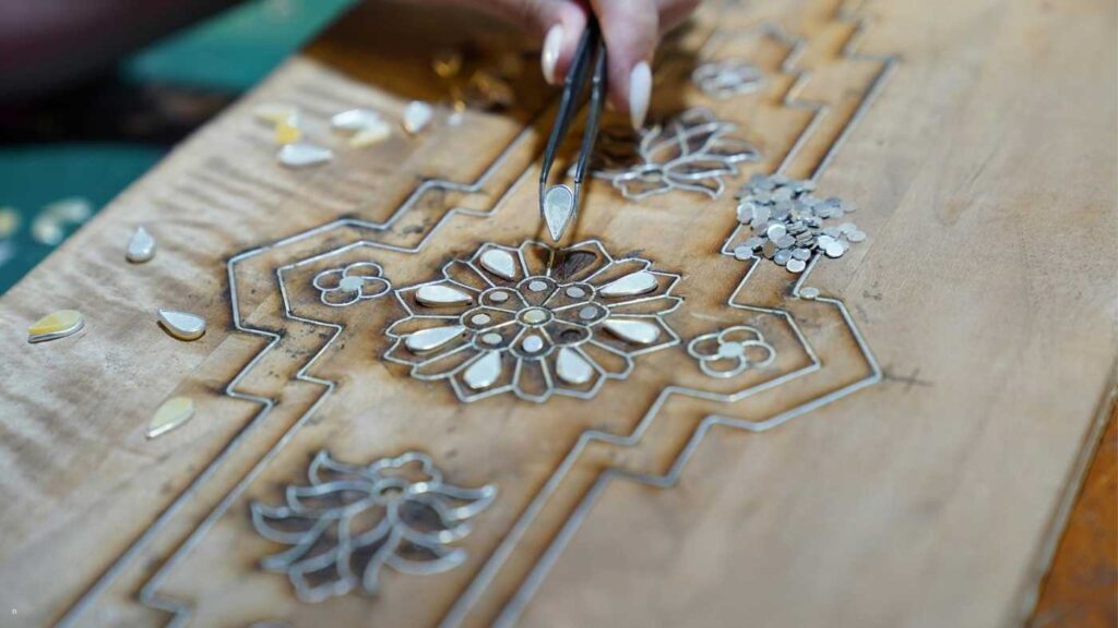 Thuya wood artisan workshop in Essaouira Morocco