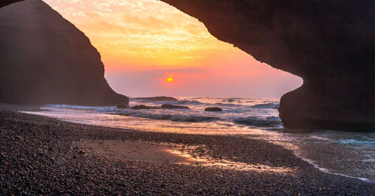 Mirleft beach near Agadir Morocco coastal excursion