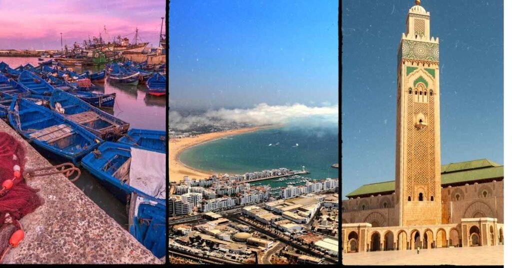 Coastal cities of Morocco including Essaouira, Agadir, and Casablanca