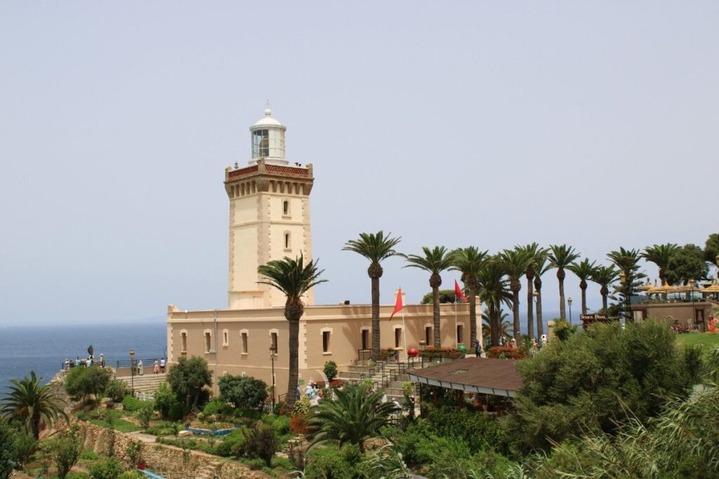 Cape Spartel lighthouse near Tangier overlooking the sea