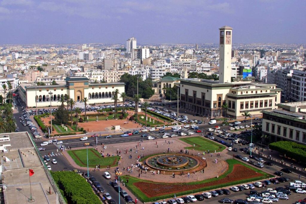 Casablanca travel guide Place Mohammed V Art Deco architecture and central square