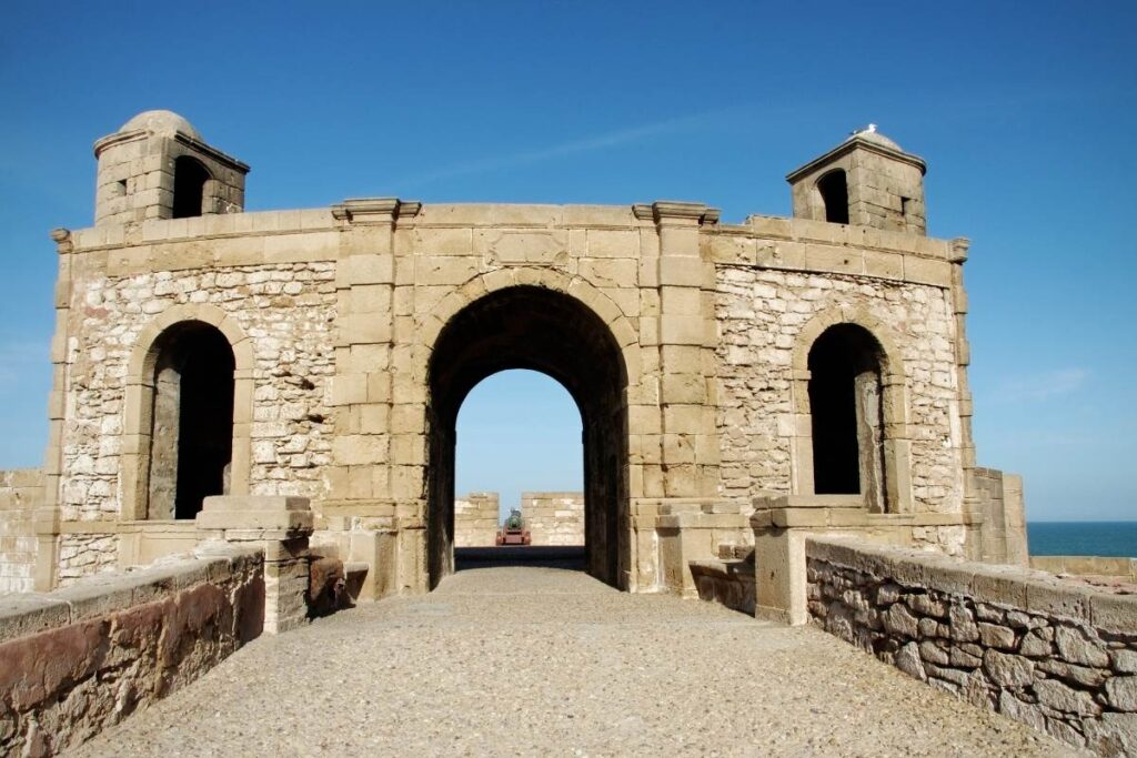 Skala de la Ville ramparts in Essaouira overlooking the Atlantic Ocean