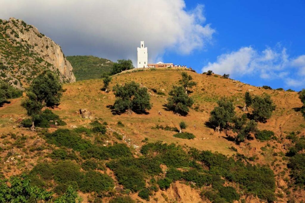 Spanish Mosque overlooking Chefchaouen in the Rif Mountains